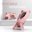 Samsung Galaxy A35 Pink Armor MagSafe Holder Hybrid TPU Phone Case - 2