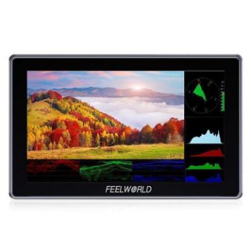 FEELWORLD H5 5.5" 12G SDI HDMI Camera Monitor 1200nit Touchscreen Black - 1