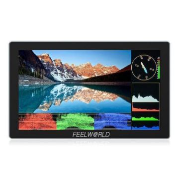FEELWORLD P6X 5.5" DSLR Camera Monitor Touch Screen 4K HDMI 1000nit Black - 1