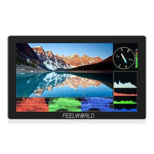 FEELWORLD P6X 5.5" DSLR Camera Monitor Touch Screen 4K HDMI 1000nit Black - 1