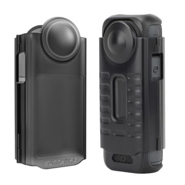 Insta360 X4 Sunnylife Lens Screen Protective Cover - Transparent Black - 1
