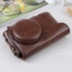 Samsung Galaxy Camera EK-GC100/110/200 Leather Case Bag with Strap - Coffee - 2