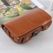 Brown PU Leather Case Bag & Strap for Samsung Galaxy Camera EK-GC100/110/200 - 4