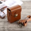 Brown PU Leather Camera Case for Canon G7X II/G9X II, Sony RX100/M2 - 5