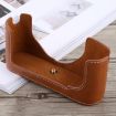 Leica M9 Camera Half Case Base - 1/4" Thread PU Leather (Brown) - 3