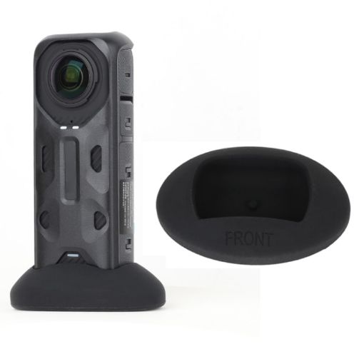 Insta360 X4 Silicone Base Desktop Stand - Black | Secure Camera Mount - 1