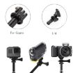 Universal Aluminum Alloy Selfie Stick with Adapter, 25-75cm (Black) - 5