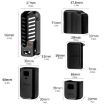 DJI OSMO Pocket 3 STARTRC 5 in 1 Silicone TPU Case (Black) - 9