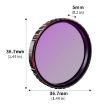 DJI Osmo Action 5 Pro STARTRC 4-in-1 CPL ND8 ND16 ND32 Lens Filter - 6