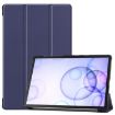 Galaxy Tab S6 T860/T865 Dark Blue Leather Case with Holder & Sleep Function - 1