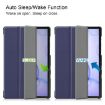 Galaxy Tab S6 T860/T865 Dark Blue Leather Case with Holder & Sleep Function - 5