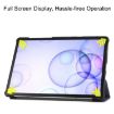 Galaxy Tab S6 T860/T865 Dark Blue Leather Case with Holder & Sleep Function - 7