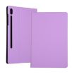 Purple Leather Case for Galaxy Tab S6 T860 with Holder & Elastic Texture - 1