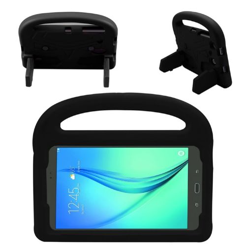 Galaxy 8" Shockproof EVA Bumper Case with Handle & Holder - Black - 1