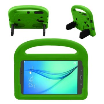 Shockproof EVA Bumper Case with Handle & Holder for Galaxy 8" - Green - 1