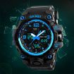 SKMEI 1155B Men's Outdoor Sports Waterproof Watch - Denim Black - 8