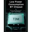 T3M 1.3" Music Smart Bracelet - MP3, Sleep/Heart Rate/BP Monitor, Rose Gold - 8