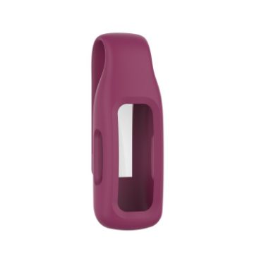 Fitbit Inspire 2 Wine Red Silicone Clip Case Cover Steel Sheet - 1