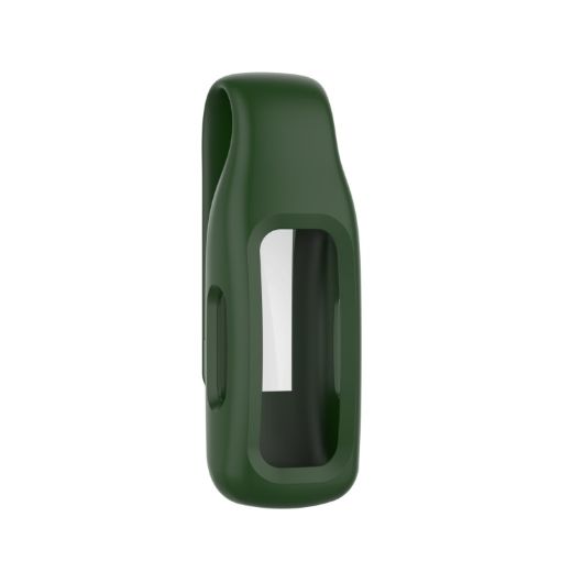 Fitbit Inspire 2 Army Green Silicone Clip Case Cover - 1