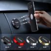 TOPK D21 Magnetic Car Phone Holder Stand - Universal In-car Mount (Black) - 8