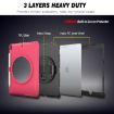 iPad Pro 10.5" 360 Rotating Protective Cover with Holder & Strap, Rose Red - 5