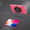 iPad Pro 10.5" 360 Rotating Protective Cover with Holder & Strap, Rose Red - 7