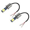 H3 2 PCS DC12-24V Car Fog Lights 24LEDs SMD-3030 Gold Light - 1