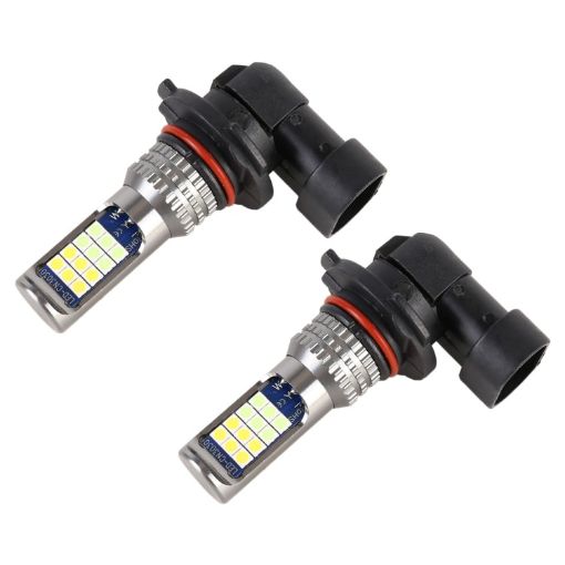 9005 Car Fog Lights 24LEDs SMD-3030 White/Ice Blue DC12-24V 8.6W 2PCS - 1