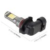 9006 Car Fog Lights 2PCS 24LEDs SMD-3030 White/Gold DC12-24V 8.6W - 3