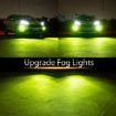 H11/H8 Car Fog Lights 2PCS 24LEDs SMD-3030 White/Lime DC12-24V 8.6W - 9
