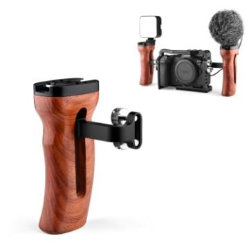 YELANGU A72 Universal Camera Wooden Handle - Durable & Ergonomic Grip - 1