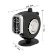 24V Portable Car Dashboard Heater & Defroster - Black Winter Essential - 2