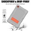 Samsung Galaxy Tab A7 10.4 2020 Shockproof Case with Holder Grey Orange - 5