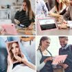 Samsung Galaxy Tab A7 10.4 (2020) Shockproof Case Rose Gold Holder - 6