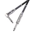 6m TC048SL 6.35mm Plug Straight to Elbow Electric Guitar Cable - 2