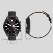 M98 1.28" IPS Smart Watch, IP67 Waterproof, Sleep & Heart Monitor, Silver - 3