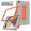 Samsung Galaxy Tab A 8.0 (2019) Shockproof Case with Holder - Grey Orange - 2