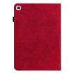 Red Peacock Embossed Flip Leather Case for Samsung Galaxy Tab A7 T500 - 3