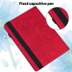 Red Peacock Embossed Flip Leather Case for Samsung Galaxy Tab A7 T500 - 6