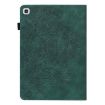 Samsung Galaxy Tab A7 T500 Green Peacock Embossed Flip Leather Case - 3
