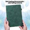 Samsung Galaxy Tab A7 T500 Green Peacock Embossed Flip Leather Case - 4