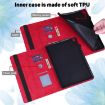 Samsung Galaxy Tab A 8.0 (2019) Red Peacock Flip Leather Case with Wallet - 9