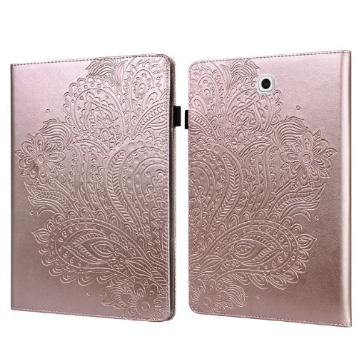 Samsung Galaxy Tab S2 9.7 T815 Rose Gold Peacock Flip Case with Wallet - 1