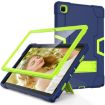 Samsung Galaxy Tab A7 10.4 (2020) Shockproof Case Navy Blue/Yellow-Green - 2