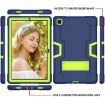 Samsung Galaxy Tab A7 10.4 (2020) Shockproof Case Navy Blue/Yellow-Green - 3