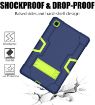 Samsung Galaxy Tab A7 10.4 (2020) Shockproof Case Navy Blue/Yellow-Green - 5