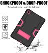 Shockproof Case for Samsung Galaxy Tab A7 10.4 (2020) - Black/Rose Red - 5