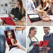 Samsung Galaxy Tab A7 10.4 (2020) Shockproof Case with Holder - Red/Black - 7