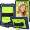 Samsung Galaxy Tab A7 10.4 Case, Silicone + PC, Navy Blue/Yellow-Green - 1
