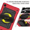 Samsung Galaxy Tab A7 10.4 (2020) Red/Black Silicone PC Case with Holder - 3